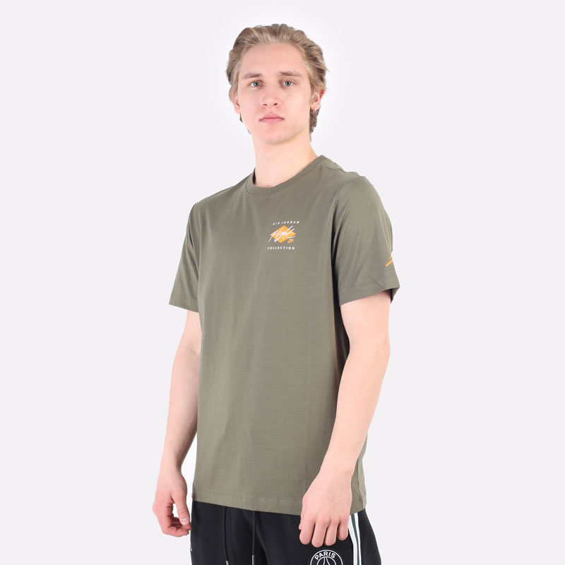 мужская зеленая футболка Jordan Essential Air Crew Tee DH8968-222 - цена, описание, фото 4